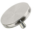 Zeiss pin stub Ø19 diameter top, short pin, aluminium
